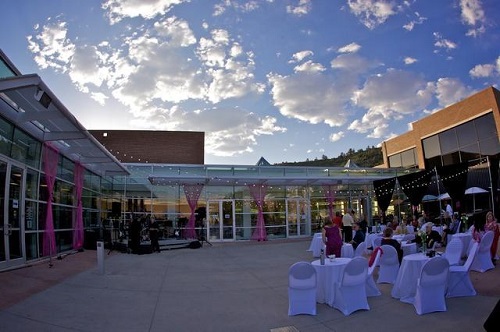 outdoor event at the Upper Plaza outside of the University Center